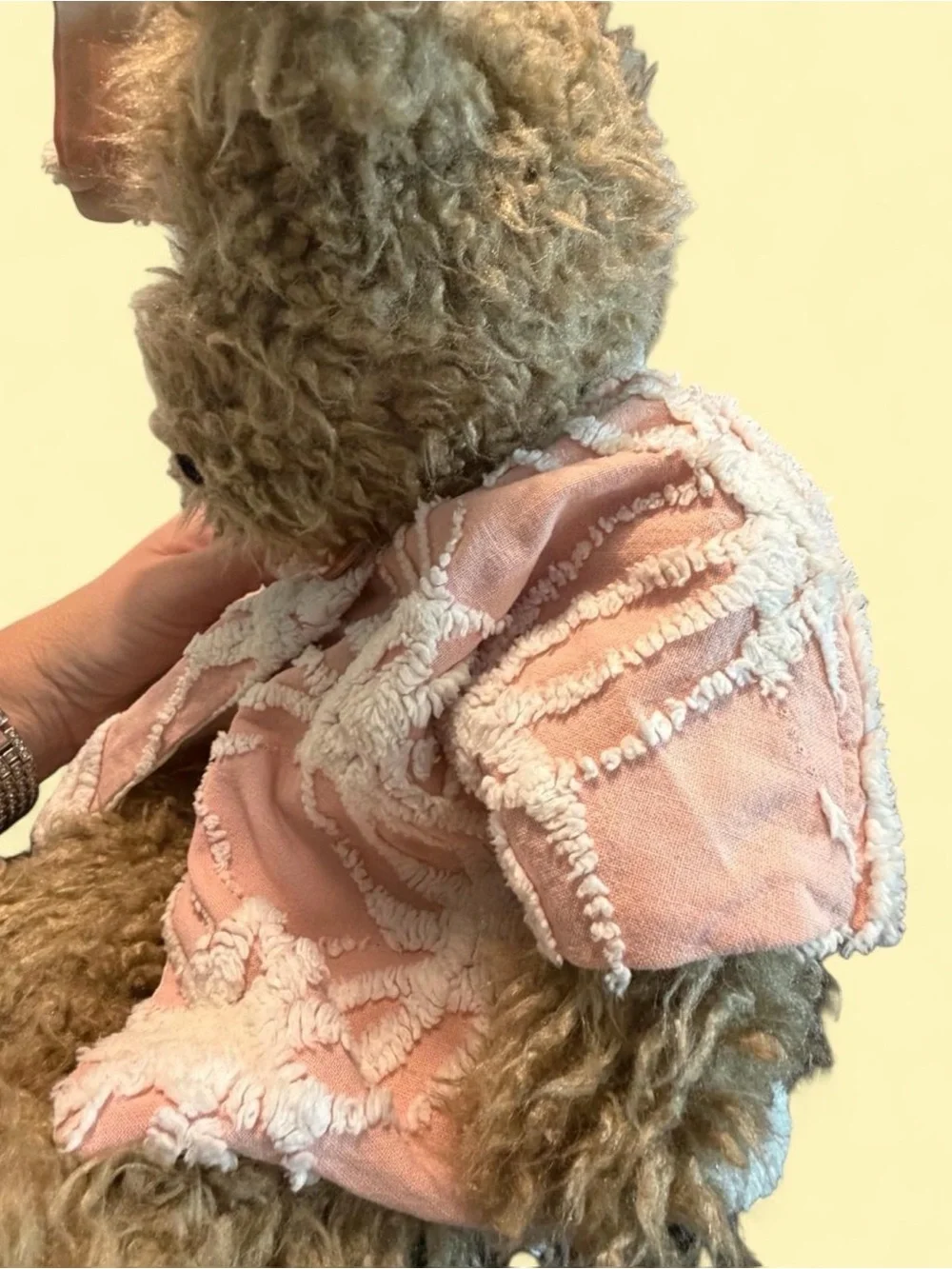 Boyds Bears Plush Teddy in Pink Embroidered Jacket